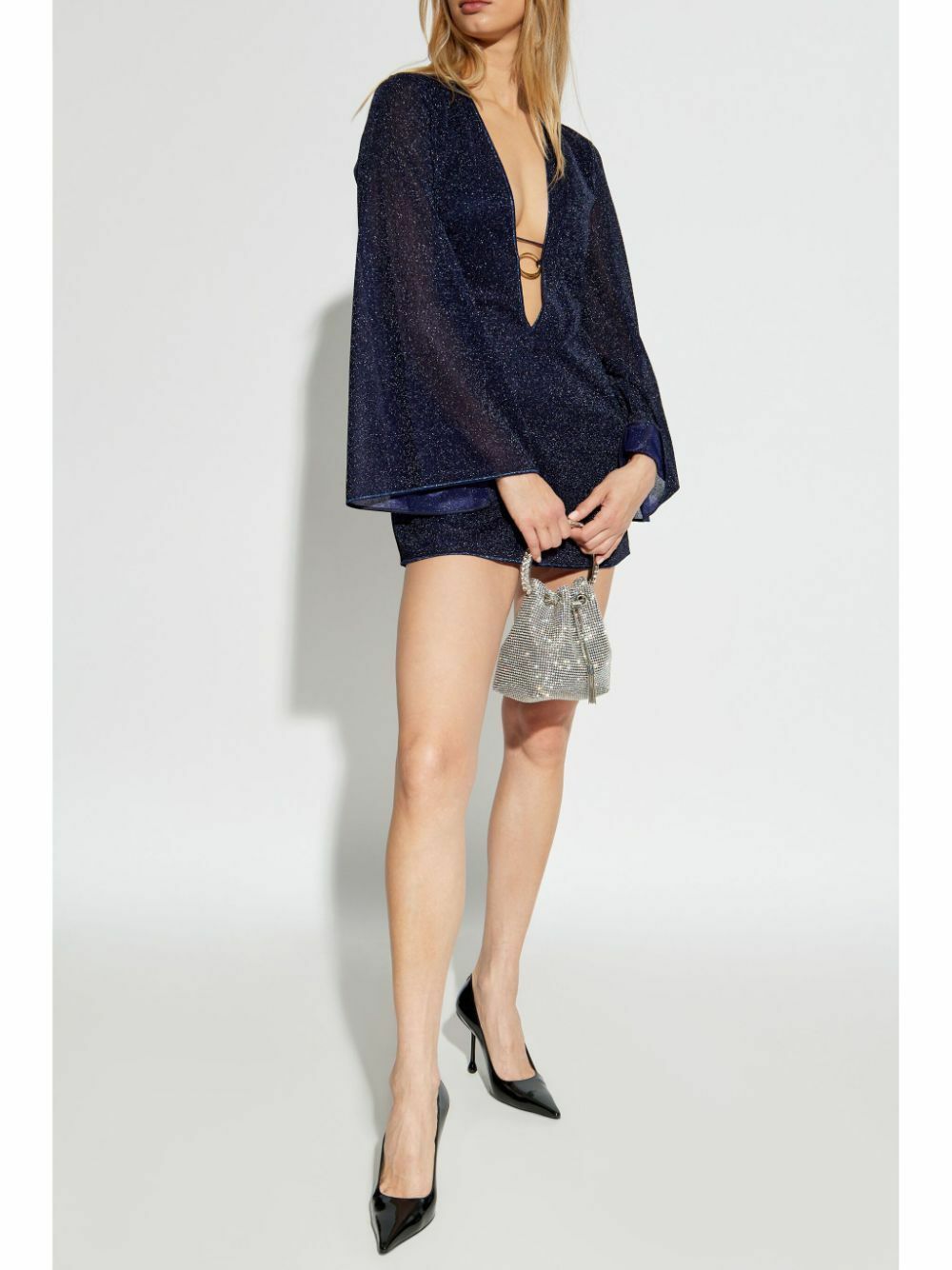 blue sequin knit mini dress Natalia Mini Dress