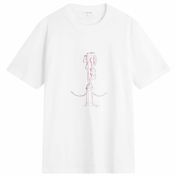 Photo: Norse Projects Men's x Daniel Frost Map Master Print T-shirt in White