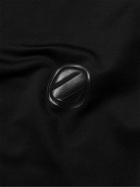 Ermenegildo Zegna - Oversized Logo-Print Stretch Modal and Cotton-Blend Jersey Sweatshirt - Black