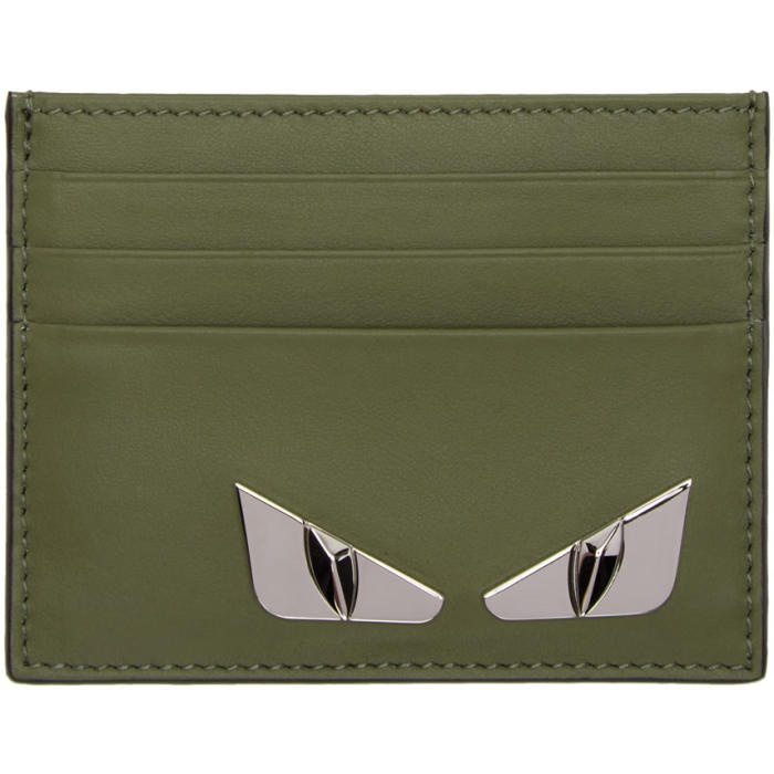 Photo: Fendi Green Bag Bugs Card Holder