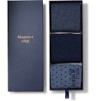 Kingsman - Corgi Three-Pack Cotton-Blend Socks - Blue