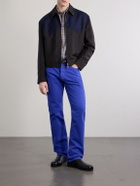 Versace - Straight-Leg Logo-Appliquéd Jeans - Blue