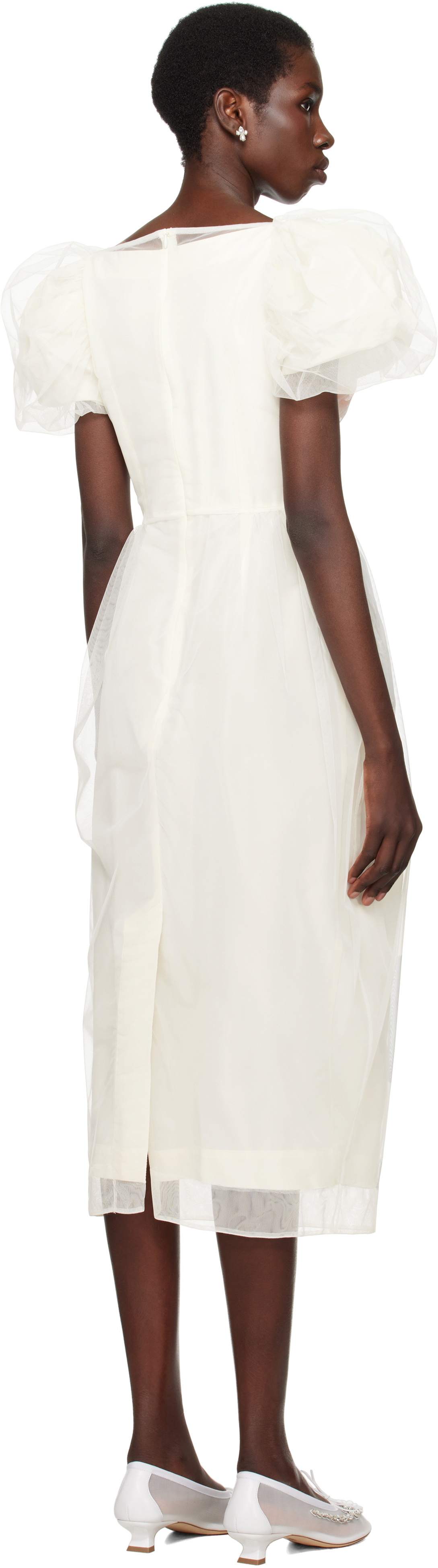 Simone Rocha SSENSE Exclusive Bridal Capsule Bust Detail Carnation Maxi Dress