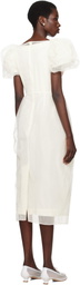 Simone Rocha SSENSE Exclusive Bridal Capsule Bust Detail Carnation Maxi Dress