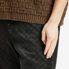 Daily Paper Men's Laser Monogram Denim Shorts in Black