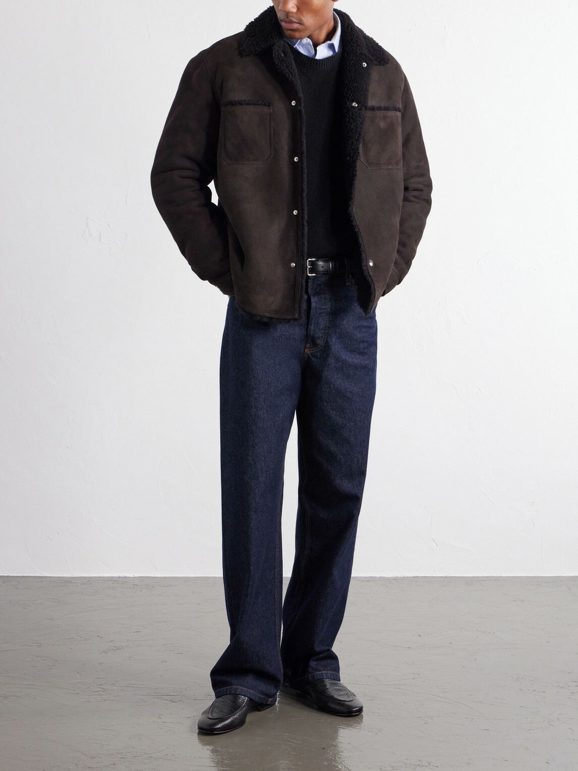 Mr P. - Shearling Jacket - Brown