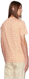 Versace Pink Allover T-Shirt