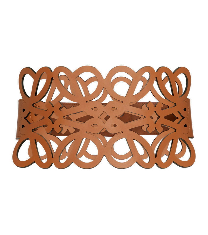 Photo: Loewe - Anagram cutout leather corset belt