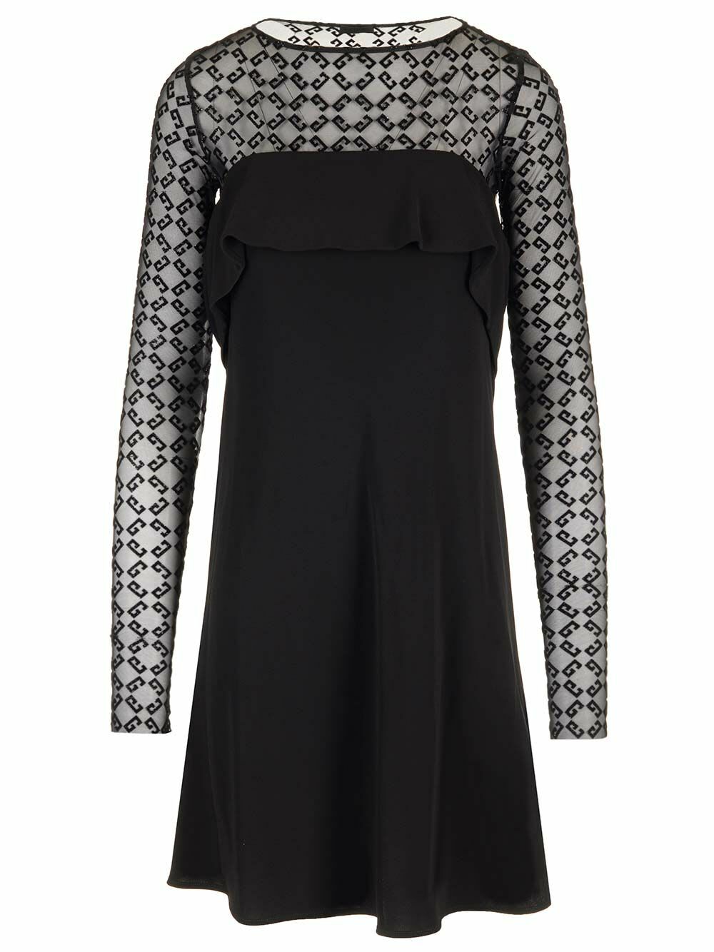 ワンピース Givenchy Mini Dress With Tulle Pattern Givenchy Mini Dress With Tulle Pattern Givenchy