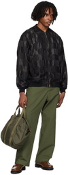 NEEDLES Black B.B. Bomber Jacket