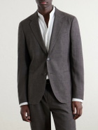 Mr P. - Wool, Silk and Linen-Blend Suit Jacket - Brown