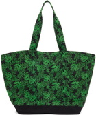 SSENSE WORKS SSENSE Exclusive Jeremy O. Harris Black & Green Cursive Text Tote