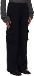 Isa Boulder SSENSE Exclusive Black Chevron Trousers