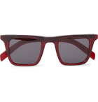 Native Sons - Vincent Square-Frame Acetate Sunglasses - Red