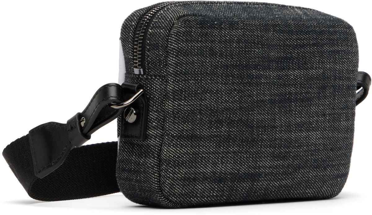 Off-White Black & White Diagonal Quilted Camera Bag