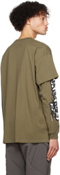 ACRONYM Khaki Layered Long Sleeve T-Shirt