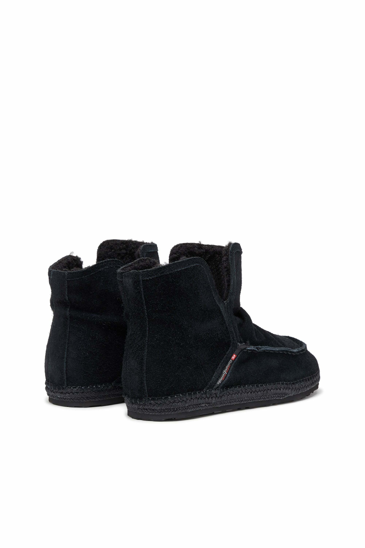 Diesel D-Lukas - Leather ankle boots with internal lining - Boots Mens in Black