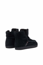 Diesel D-Lukas - Leather ankle boots with internal lining - Boots Mens in Black