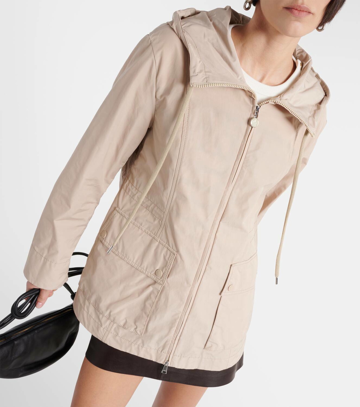MONCLER☆24SS LEANDRO ジャケット LADIES BEIGE Moncler - Leandro Beige Hooded Parka | Mitchell Stores