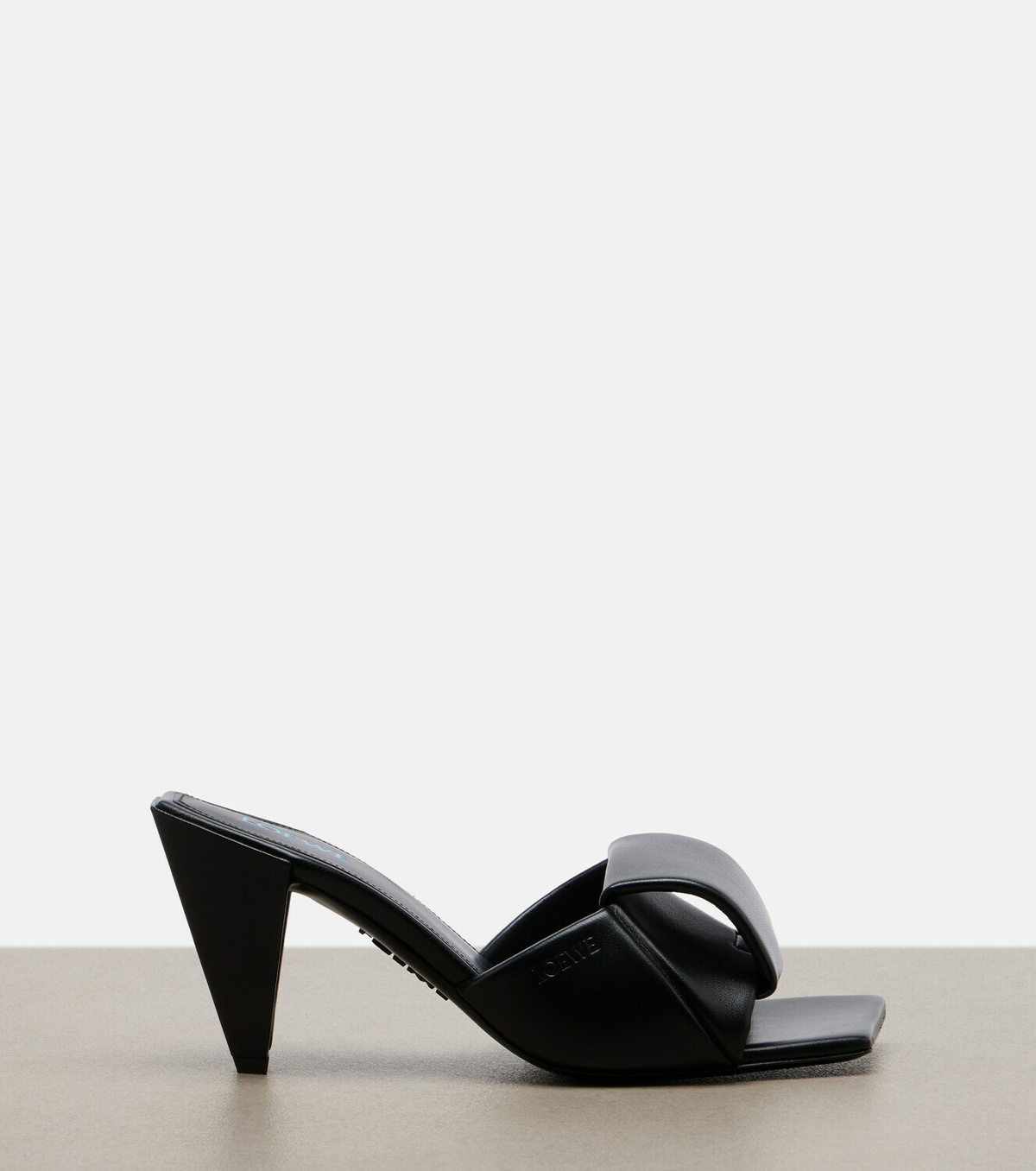 Loewe Origami leather mules