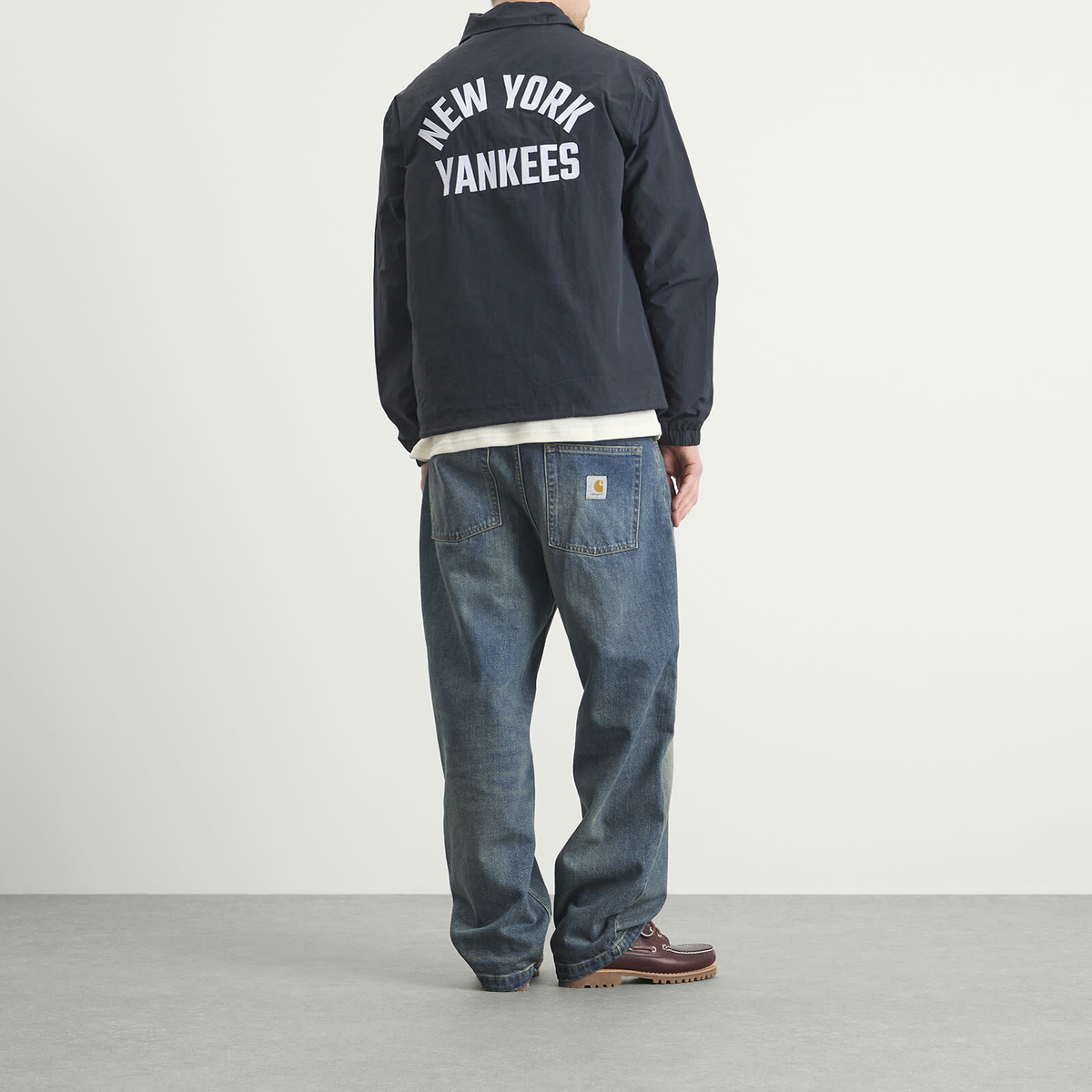 New Era Men's MLB New York Yankies Coaches Jacket in Navy