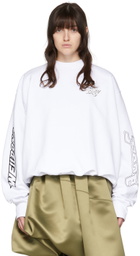 We11done White Cotton Sweatshirt