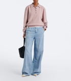 Róhe Knitted wool-blend polo sweater