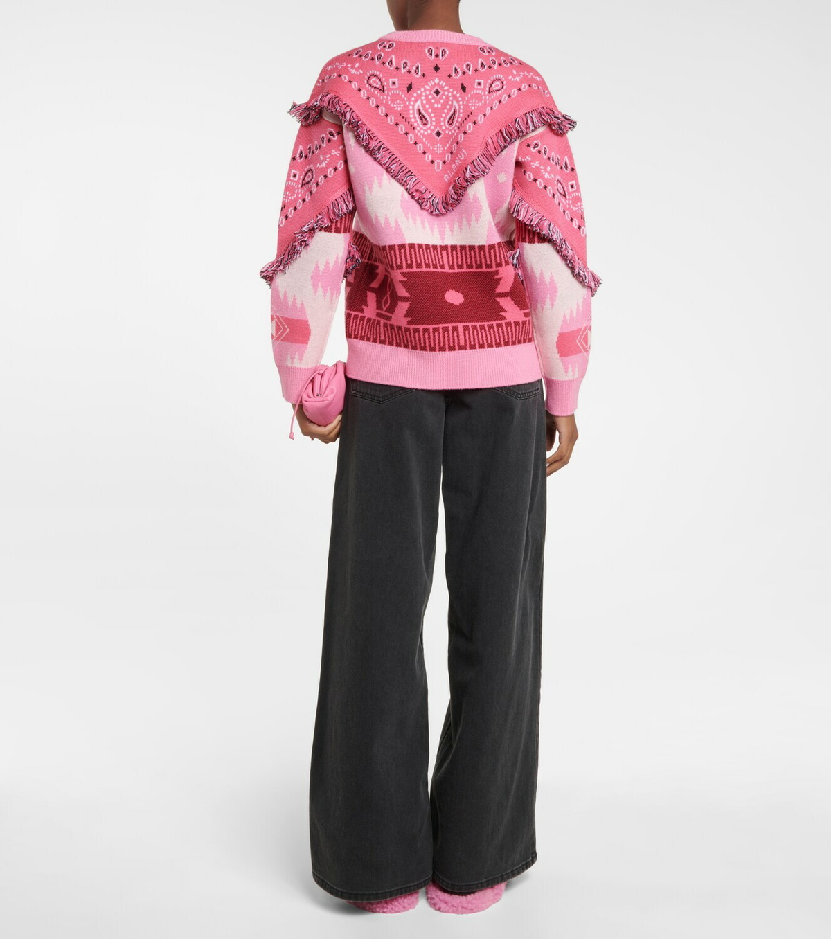 Alanui - Wool jacquard sweater