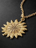 Elhanati - Sun Gold Diamond Pendant Necklace