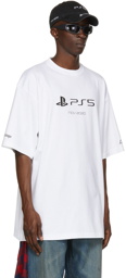 Balenciaga White Sony Playstation Edition Boxy T-Shirt