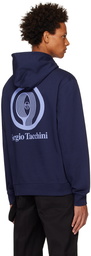 Sergio Tacchini Navy Racquet Edition Printed Hoodie