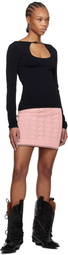 AMIRI Pink 'MA' Quad Miniskirt