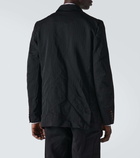 Comme des Garçons Homme Deux Layered striped satin blazer