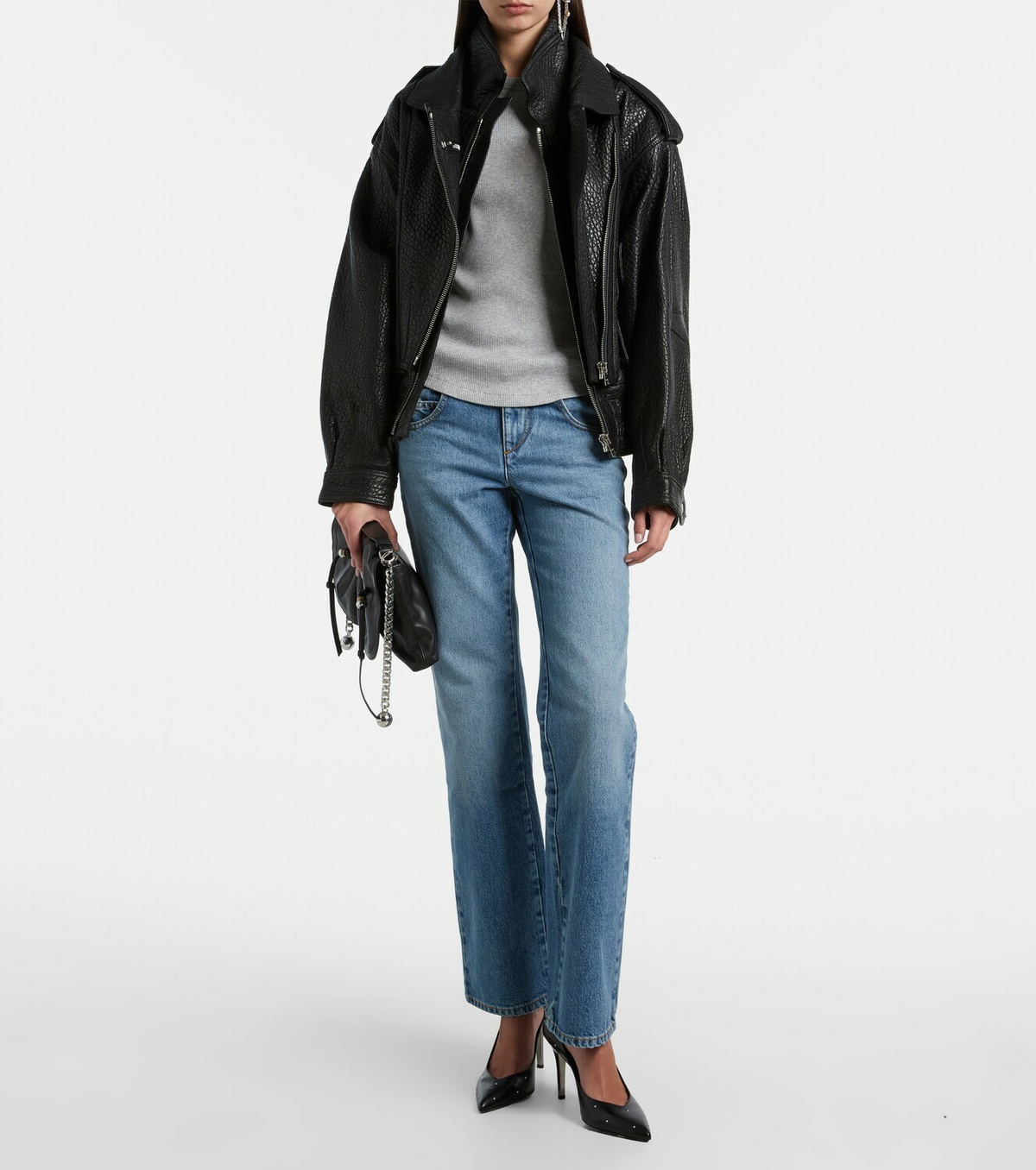 Isabel Marant Taomi ribbed-knit cotton jersey T-shirt