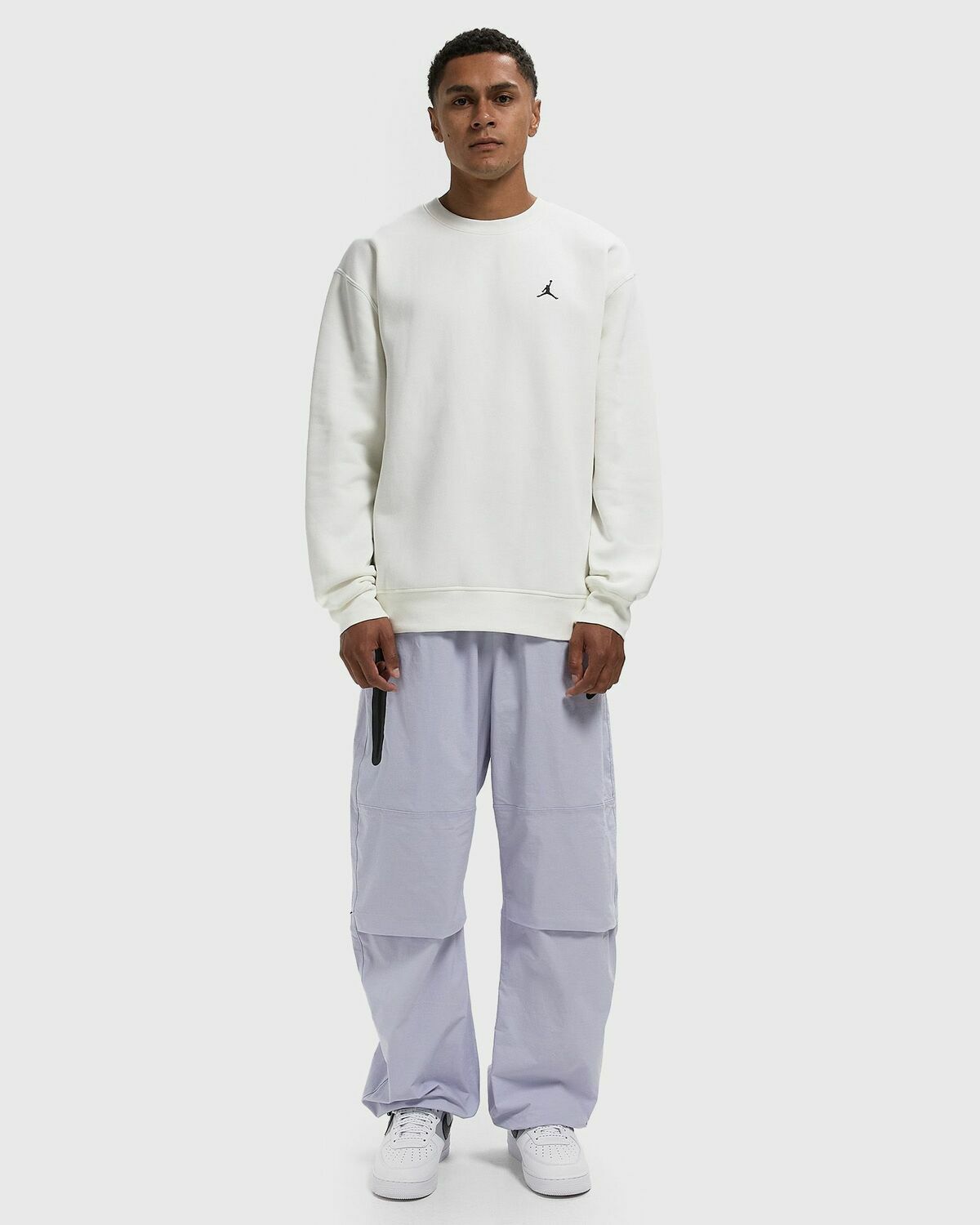 Jordan Brooklyn Fleece Crew White Mens Sweatshirt