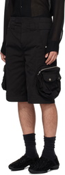 FFFPOSTALSERVICE Black Diffraction Convertible Cargo Pants