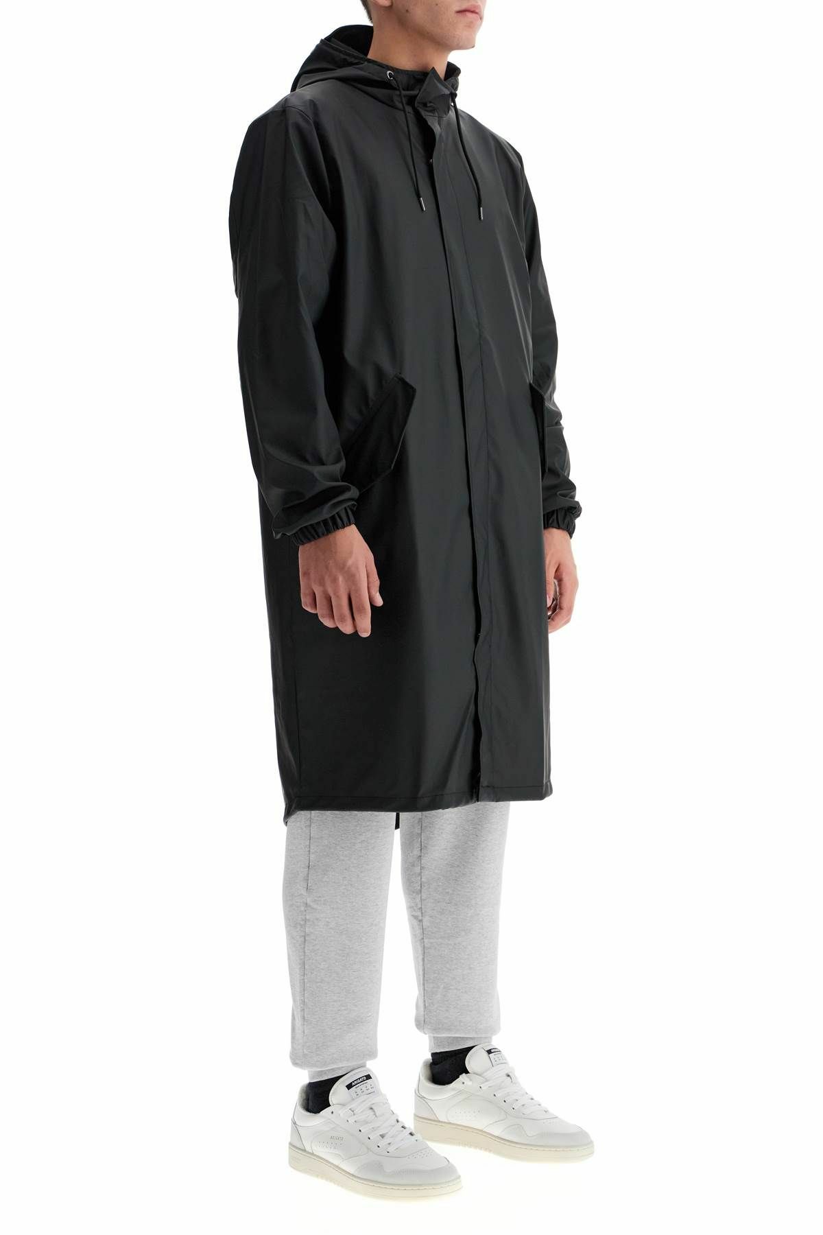 RAINS unisex fishtail rain parka Black