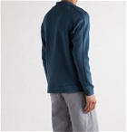 ADIDAS GOLF - Go-To Cotton-Blend Jersey Golf Sweatshirt - Blue
