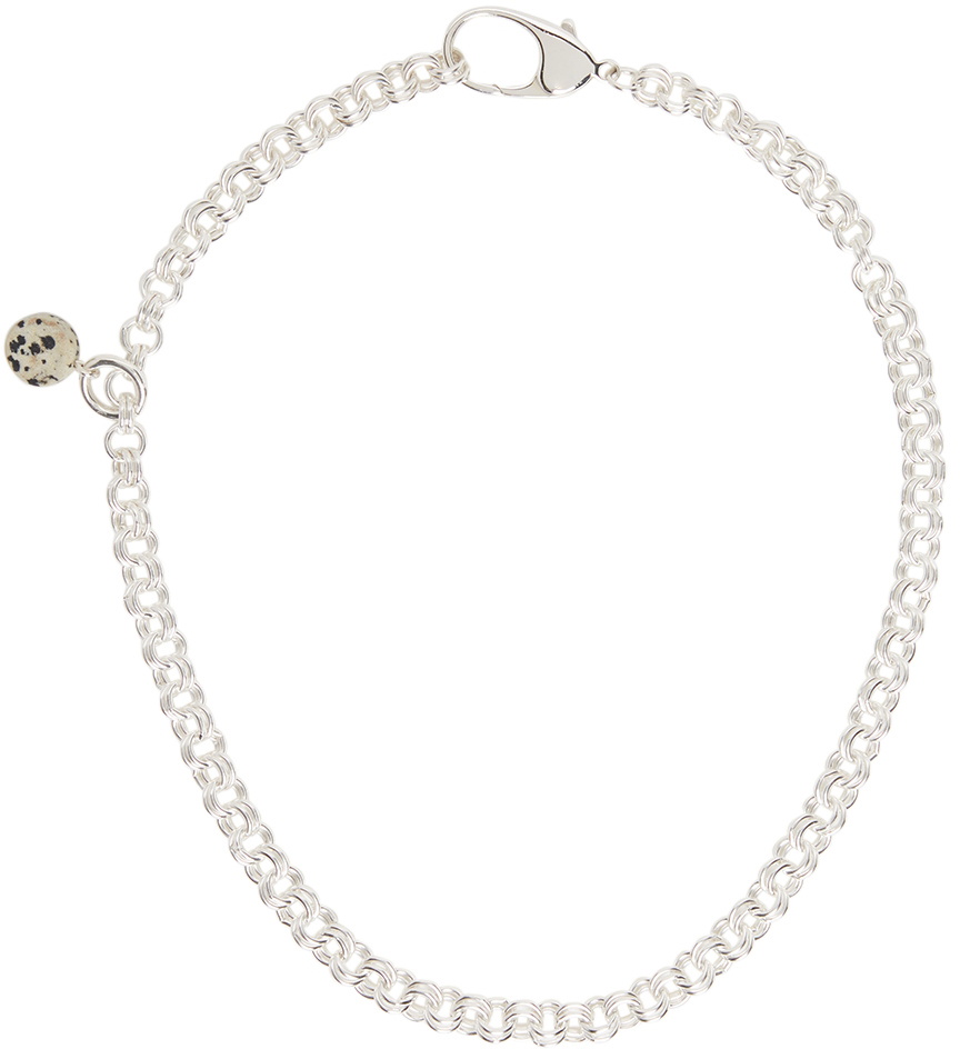 RÄTHEL & WOLF SSENSE Exclusive Silver Dalmatian Ellen Necklace