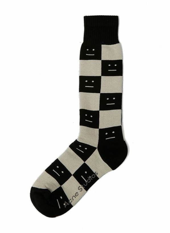 Photo: Face Patch Socks in Black
