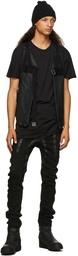 Boris Bidjan Saberi Black Garment-Dyed One-Piece T-Shirt