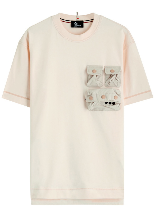 Photo: Moncler Grenoble Day-namic Stretch-cotton T-shirt Cream
