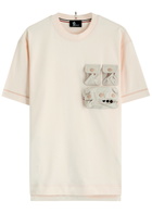 Moncler Grenoble Day-namic Stretch-cotton T-shirt Cream