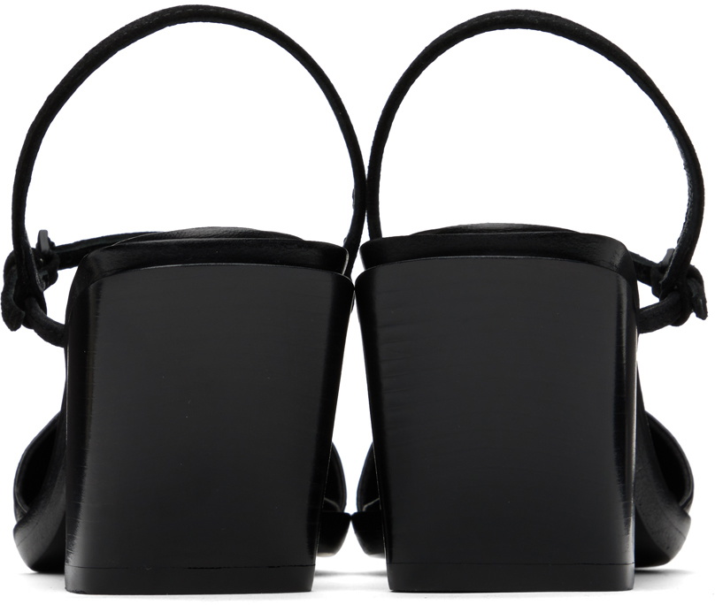 【関税込み】Ann Demeulemeester ブラック Kyara ミュール Ann Demeulemeester Black Kyara Mules Ann Demeulemeester
