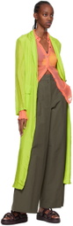 Dries Van Noten Khaki Podium Trousers