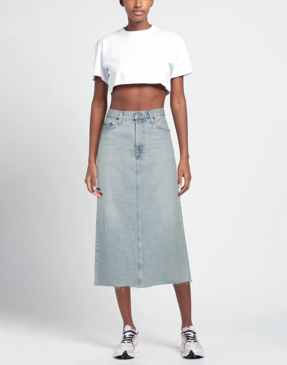 Agolde Womens Denim skirt in Blue
