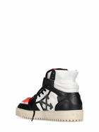 OFF-WHITE - 3.0 Off Court Leather High Top Sneakers