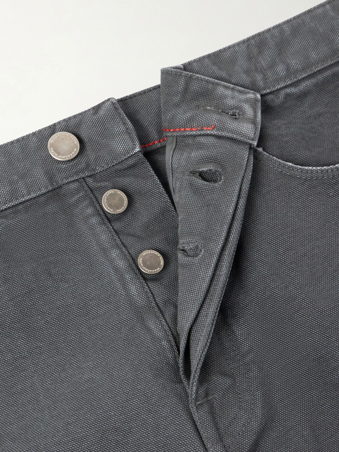 Massimo Alba - Oceano Straight-Leg Cotton Trousers - Gray