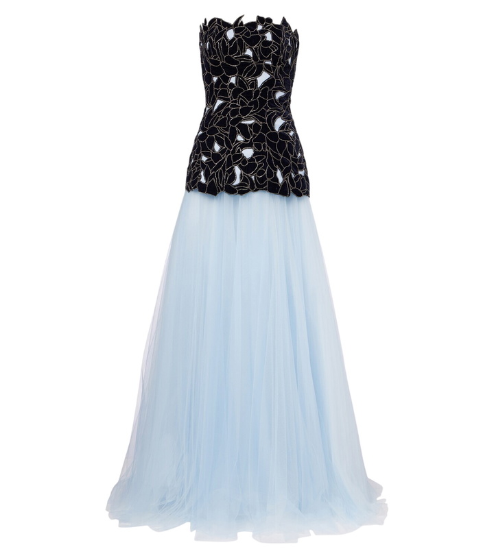 Photo: Costarellos Alessi embellished tulle gown