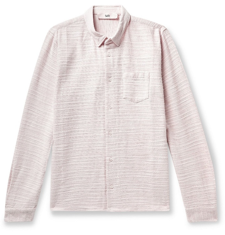 Photo: Séfr - Hampus Textured-Cotton Shirt - Neutrals